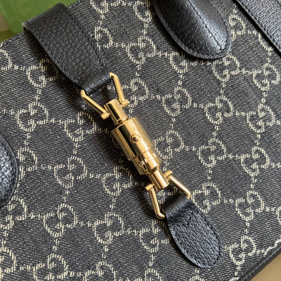 Gvc*1 GG Jackie 1961 Denim Replica Tote Bag 685129