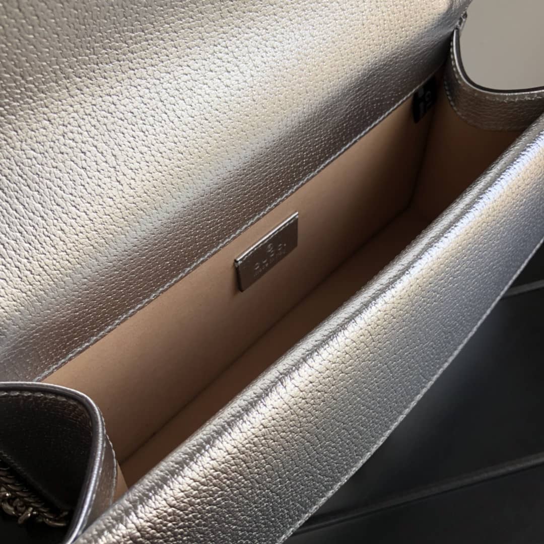 Gvc*1 GG Dionysus Small Shoulder Bag Replica Silver 499623