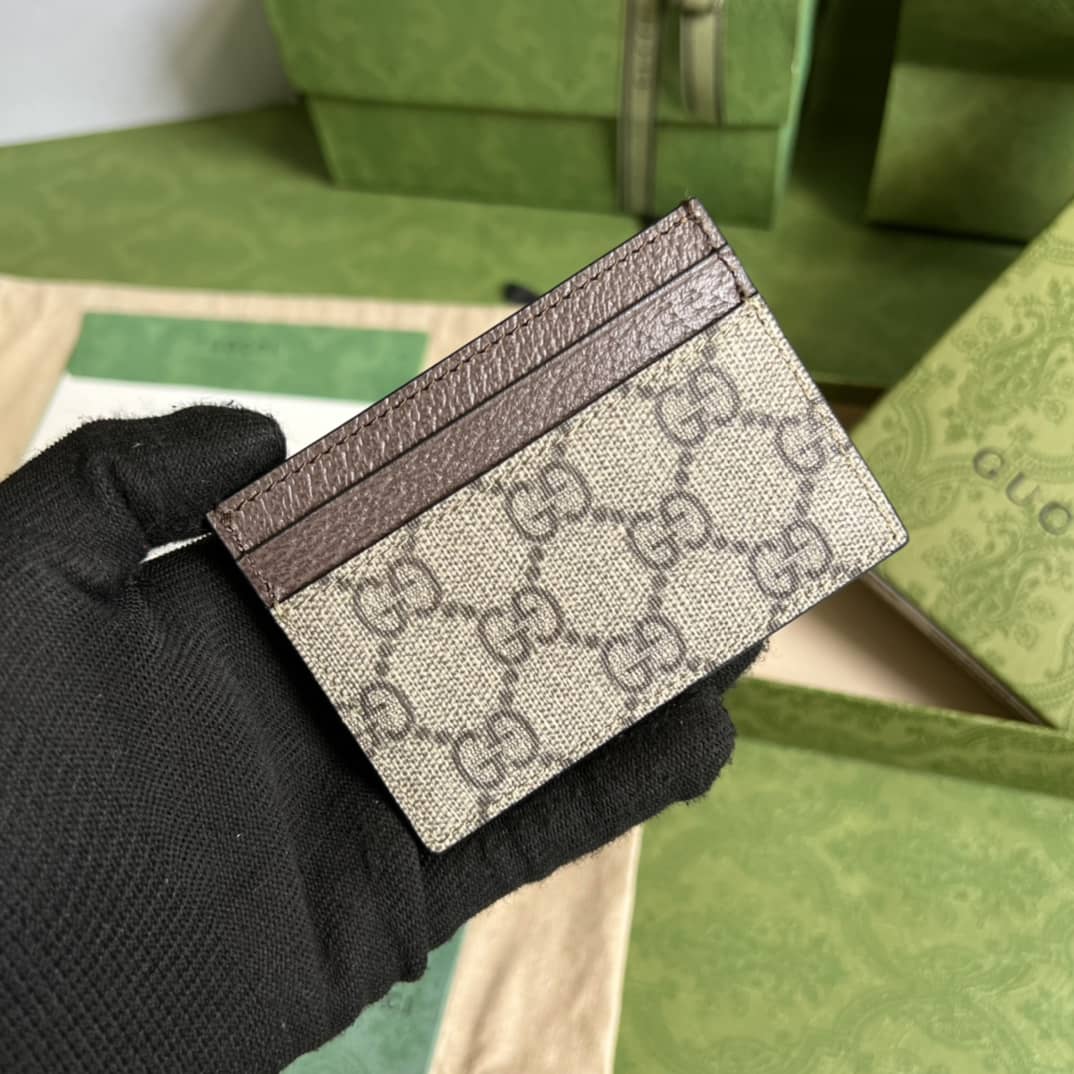 Gvc*1 Star Bananya Print Card Case Brown 701064 Replica Wallet