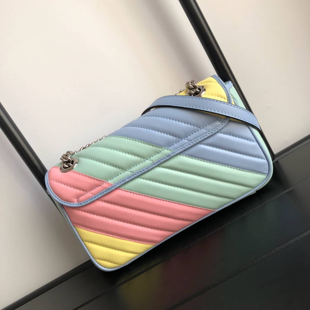 Gvc*1 GG Marmont Matelasse Shoulder Bag Replica Colorful 443497