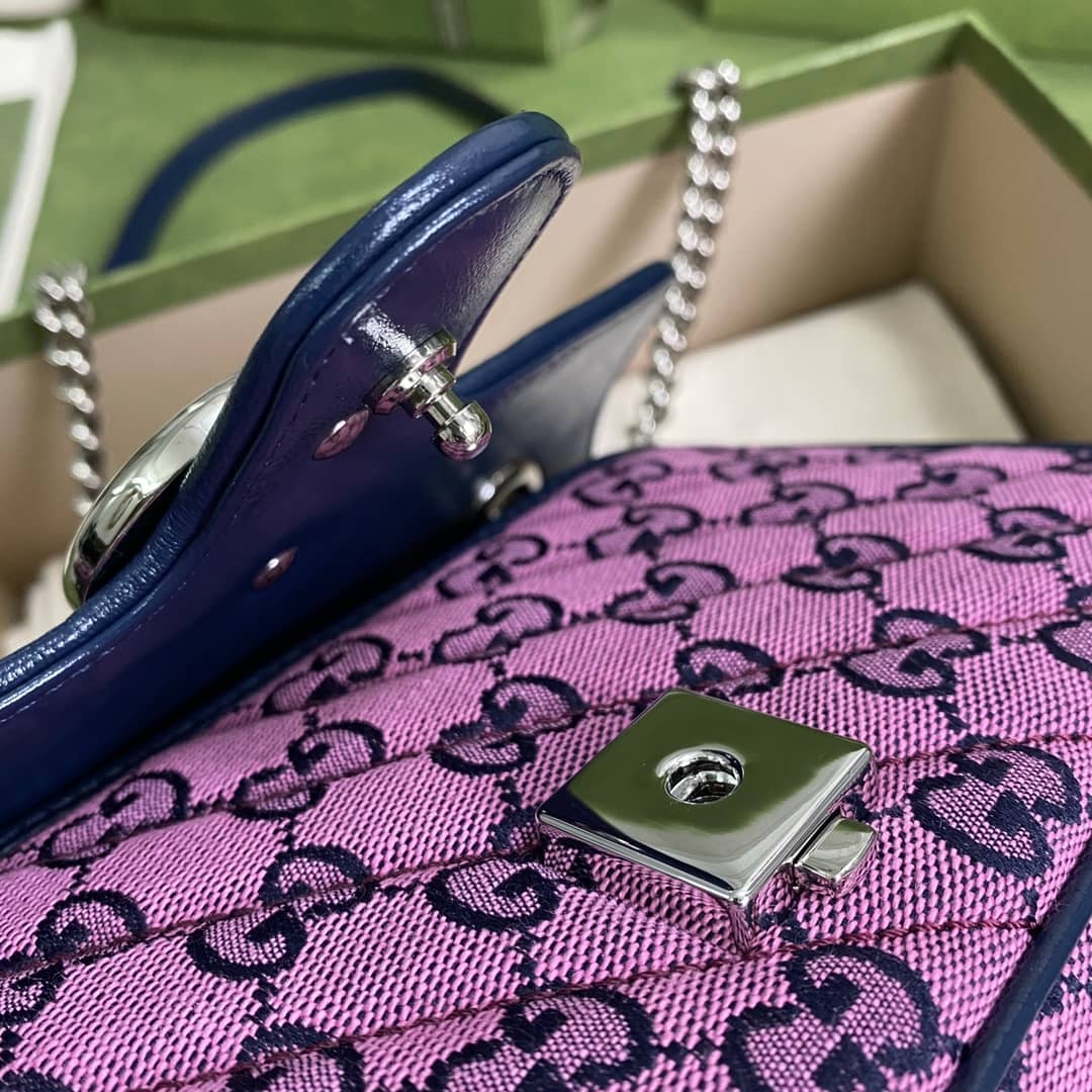 Gvc*1 Marmont GG Matelasse Leather Mini Shoulder Bag Replica 446744