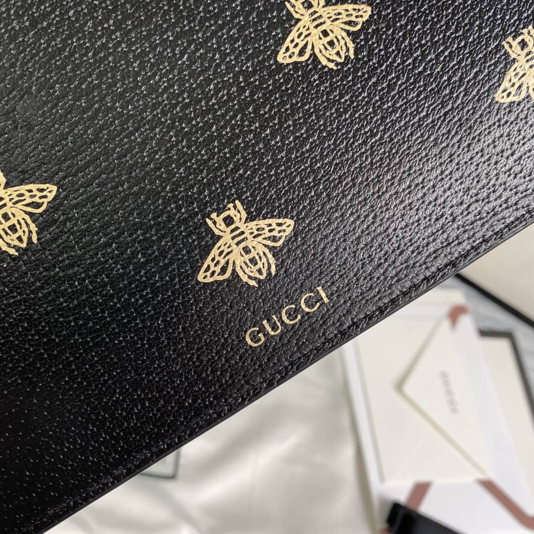 Gvc*1 Mens Bee Star Leather Pouch Replica 495066