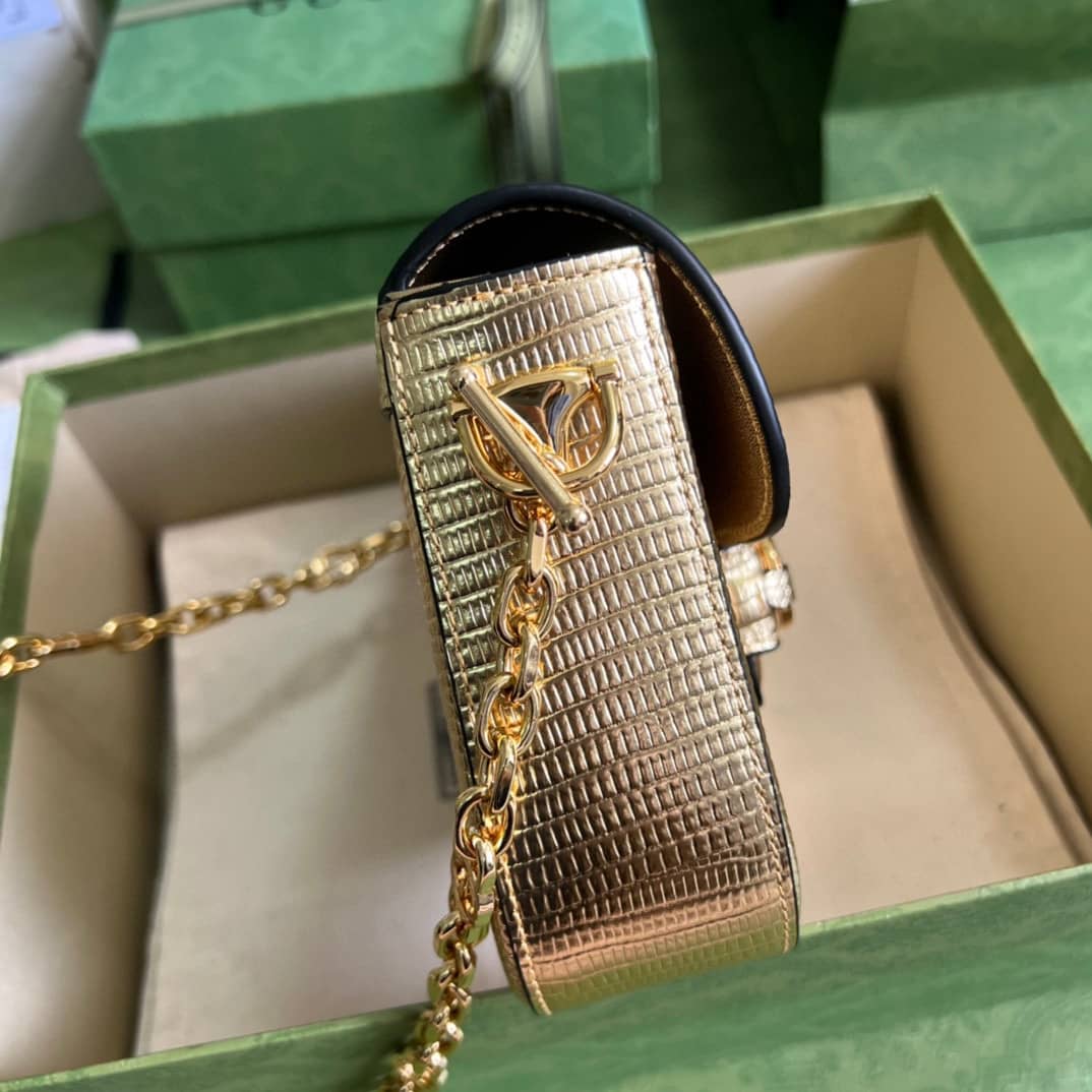 Gvc*1 Horsebit 1955 Lizard Mini 675801 Replica Shoulder Bag