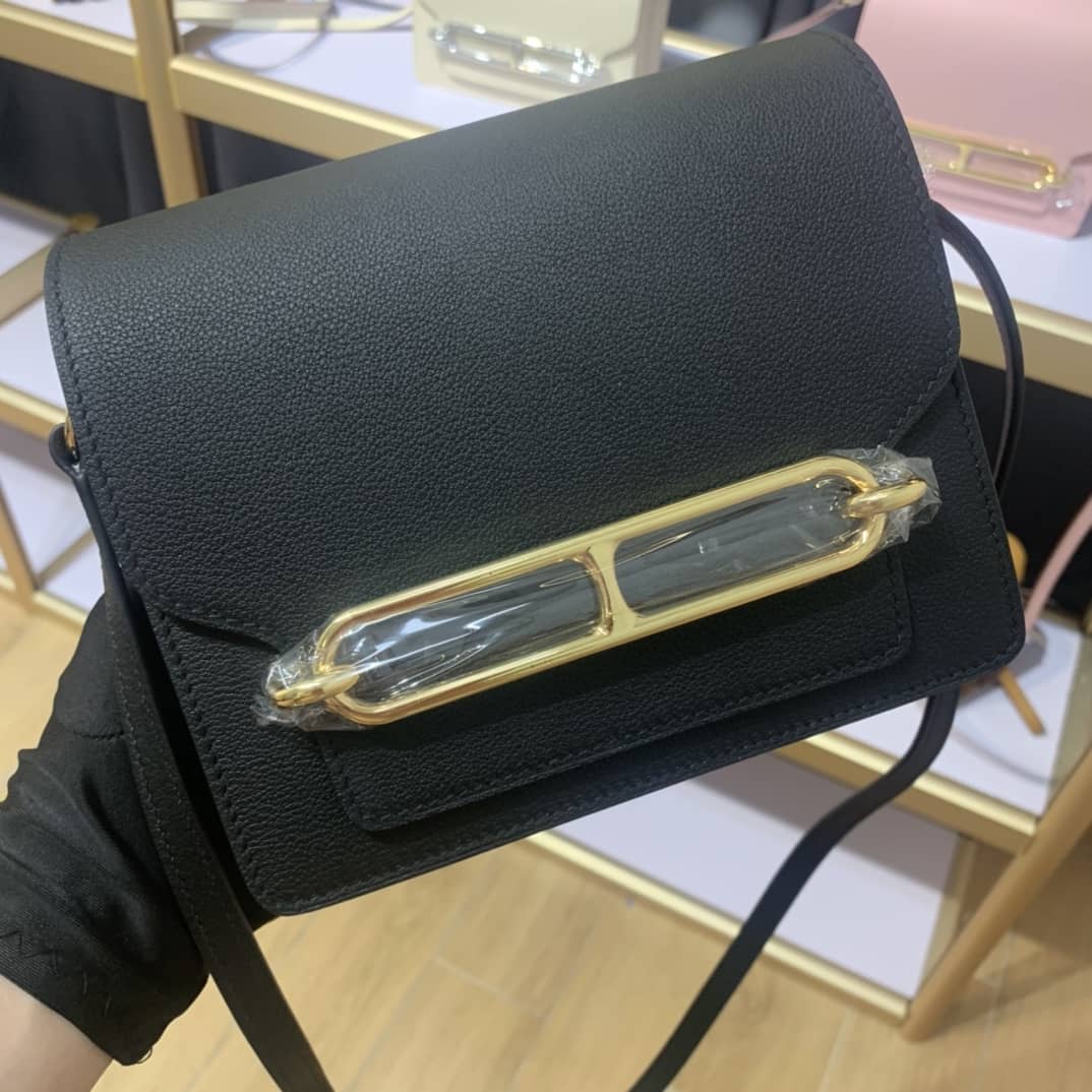 H**me5 Roulis Mini Sac Evercolor Calfskin Leather Crossbody Bag