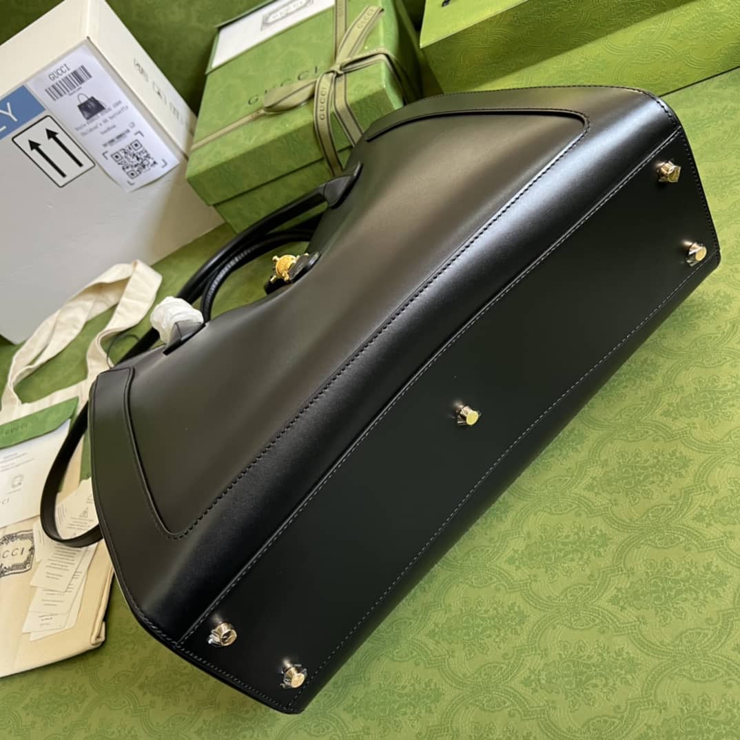 Gvc*1 Jackie 1961 Large Tote Bag Black 649015 Replica