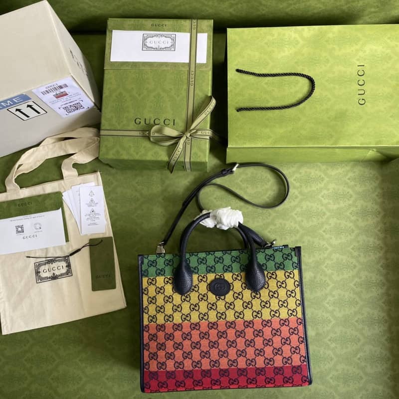 Gvc*1 Les Pommes Large Tote Replica Colorful 659980