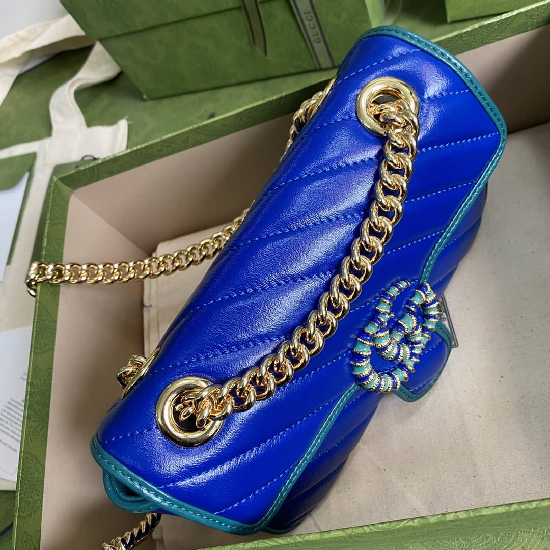 Gvc*1 Marmont GG Matelasse Leather Mini Shoulder Bag Replica 446744