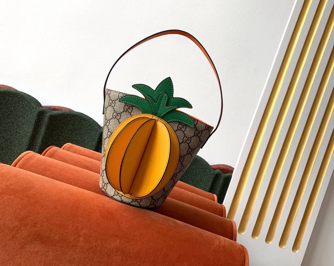 Gvc*1 Children GG Bucket Bag With Pineapple Replica 580850