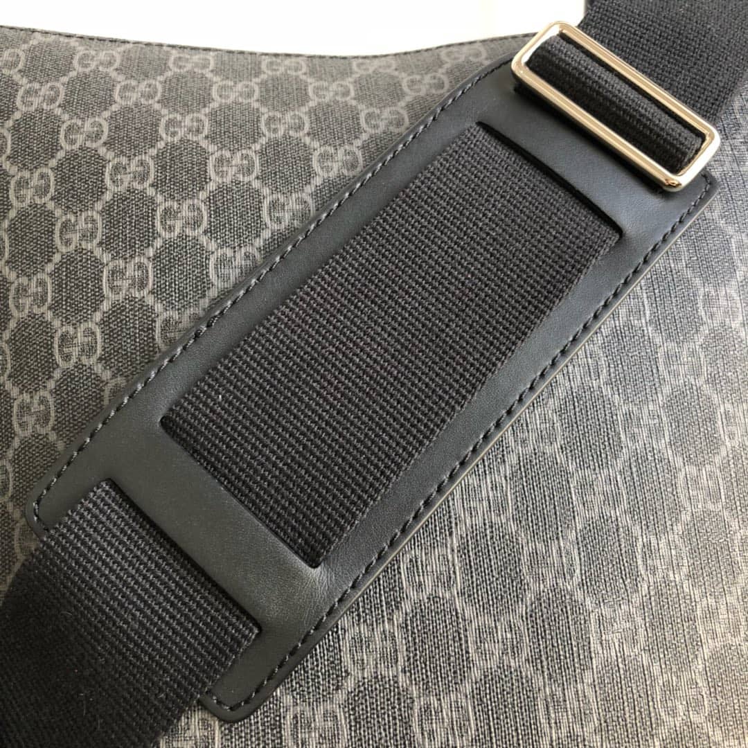 Gvc*1 Mens Svp*me Leather Double G Messenger Bag Replica Black 406388