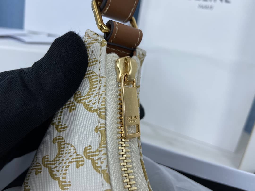 Ce1i*e Triomphe Bag Dupe Ava Triomphe Canvas Replica Hobo Bag