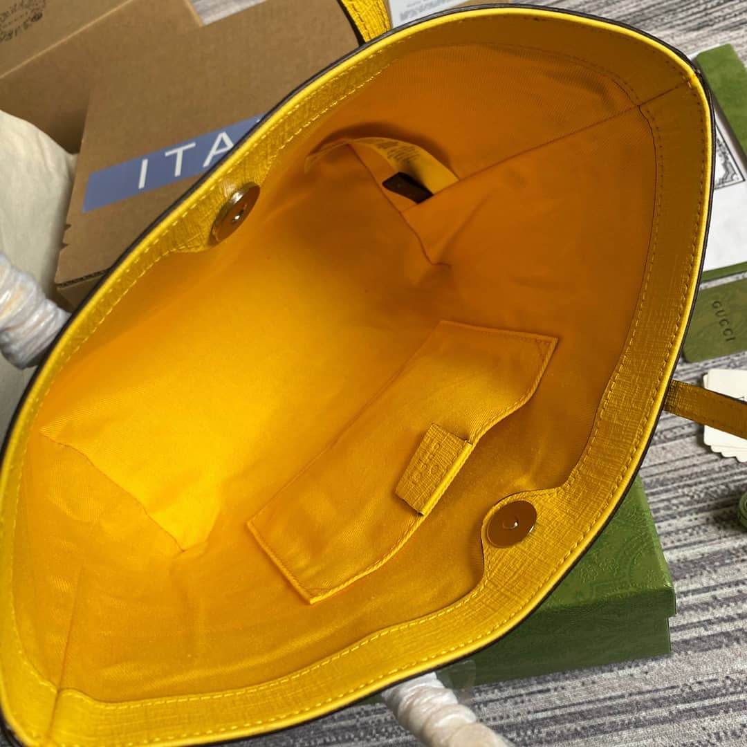 Gvc*1 Children GG Svp*me Canvas Replica Tote Brown 410812