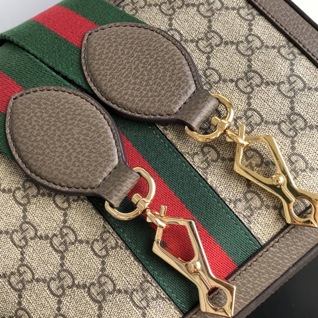 Gvc*1 Ophidia Small GG Shoulder Bag Replica Brown 550622