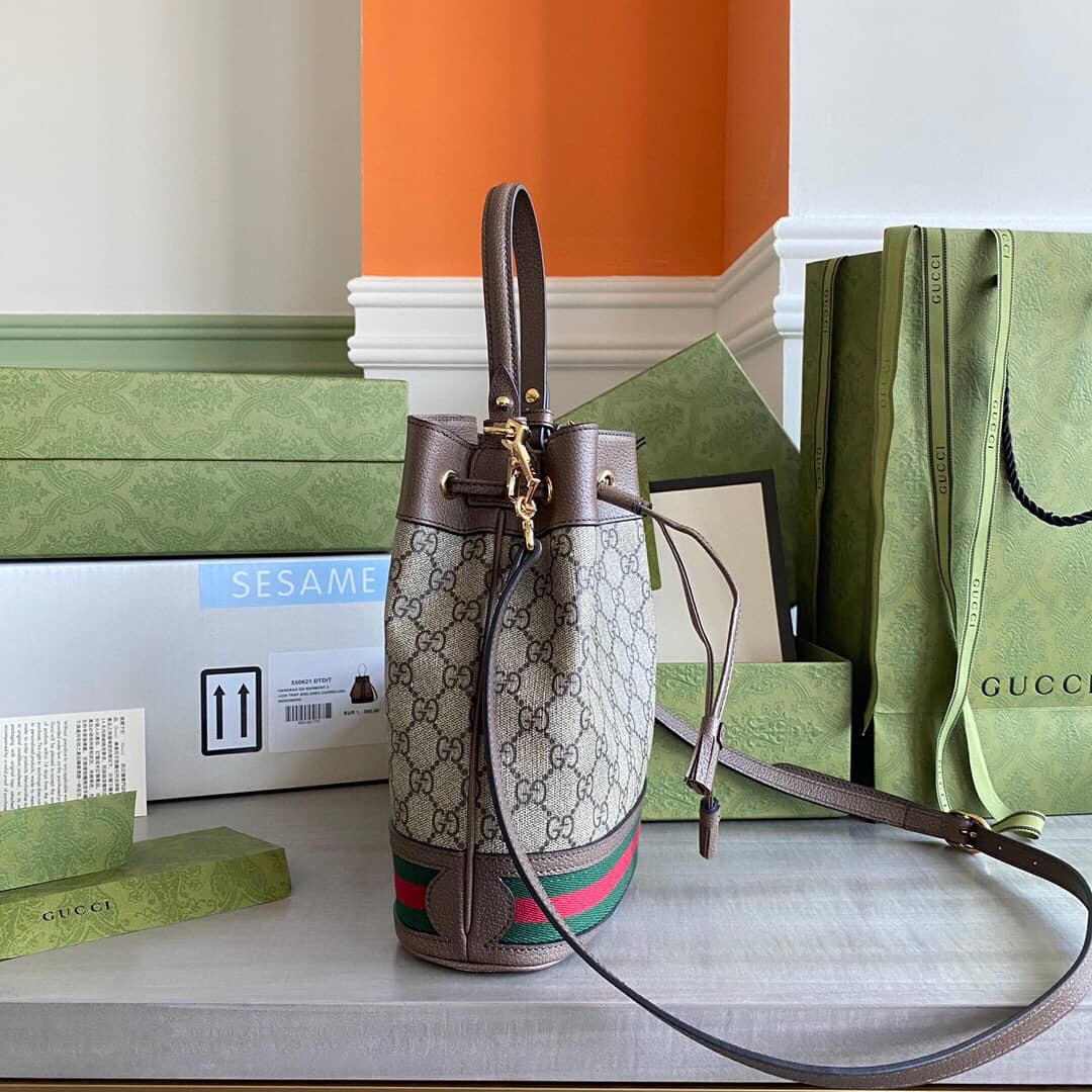 Gvc*1 Ophidia GG Flora Pattern Small Bucket Bag Replica 550621