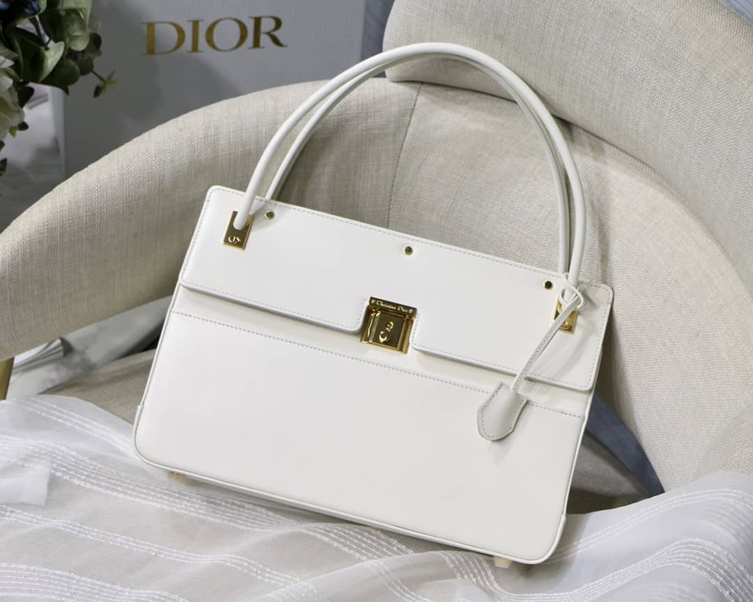 D10r Latte Smooth Calfskin Parisienne Bag