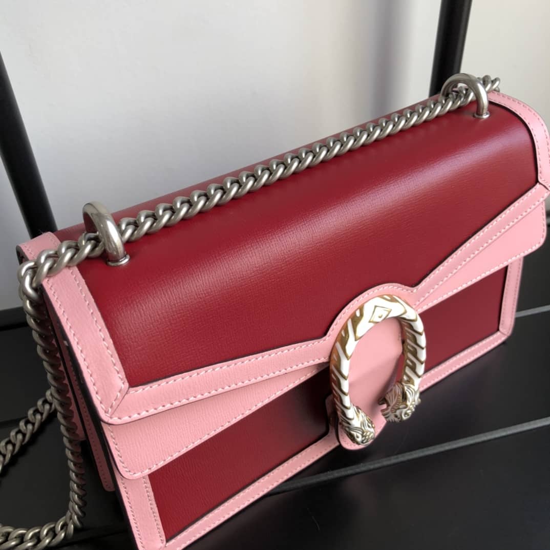 Gvc*1 Dionysus Dupe GG Svp*me Dionysus Chain Shoulder Bag Replica Red 400249