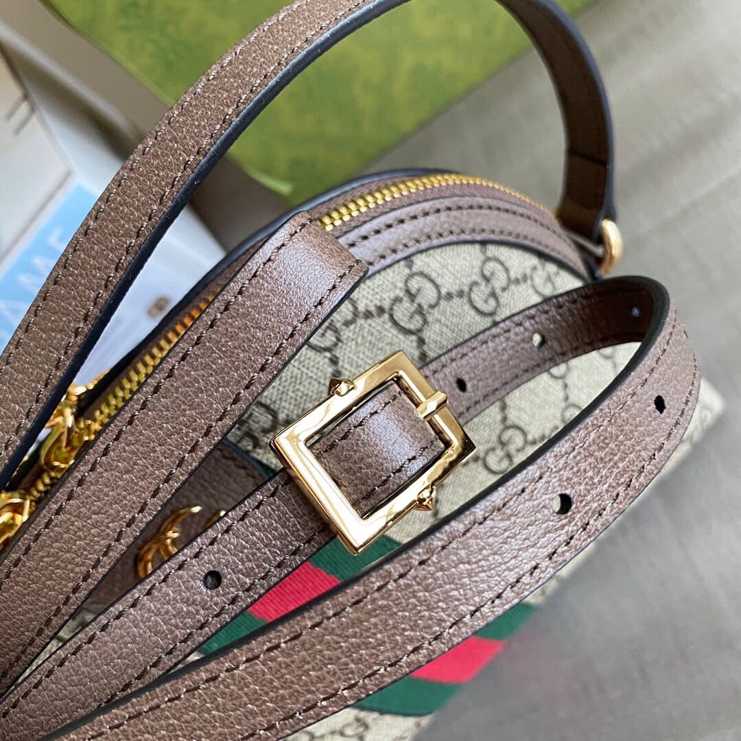 Gvc*1 GG Svp*me Ophidia Small Rounded Top Shoulder Bag Replica Brown 499621