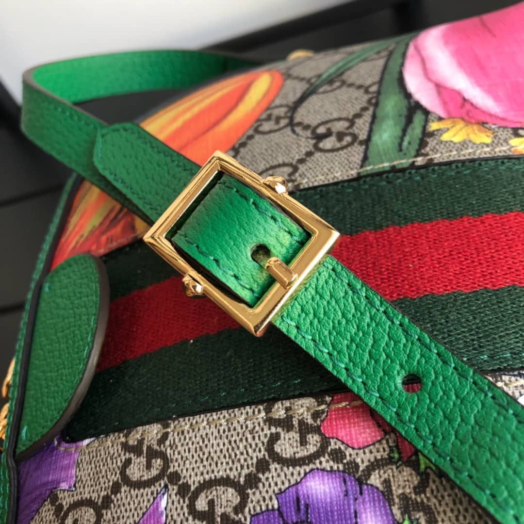 Gvc*1 GG Svp*me Ophidia Small Rounded Top Shoulder Bag Replica Green 499621