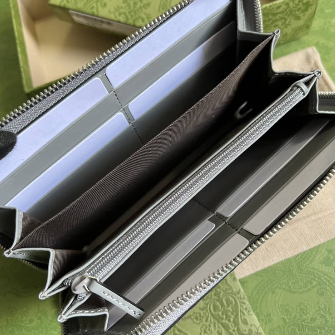 Gvc*1 Mens GG Embossed Zip Replica Wallet 625558