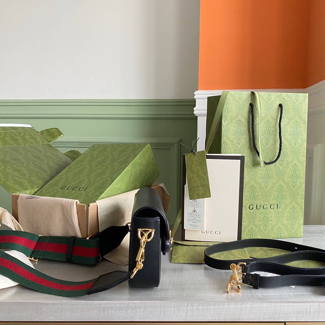 Gvc*1 Horsebit 1955 Mini Bag Replica Black 658574