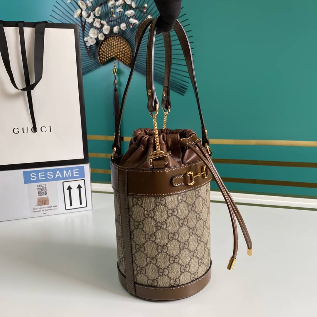 Gvc*1 Horsebit 1955 Small Bucket Bag Replica 637115