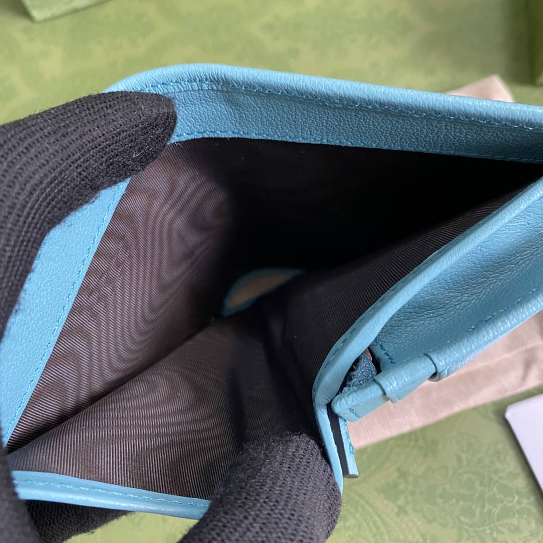 Gvc*1 Diana Leather Card Case Wallet Replica 658244