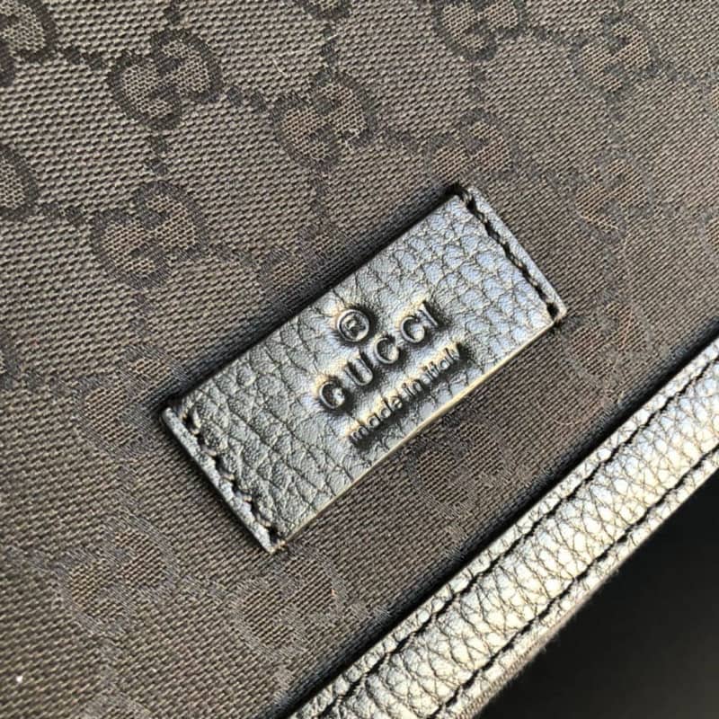 Gvc*1 GG Gvc*1ssima Medium Canvas Crossbody Bag Replica Black 449172