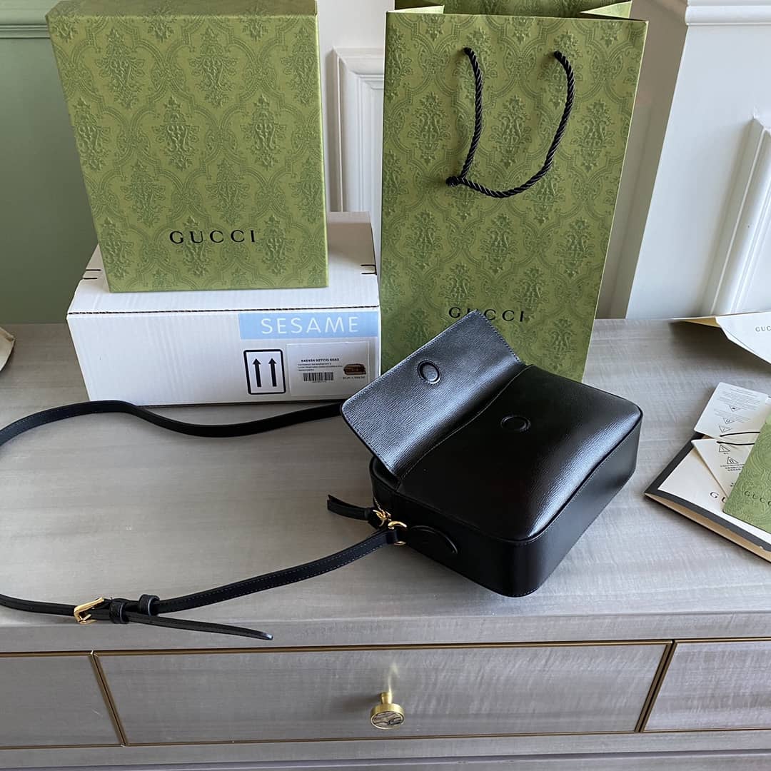 Gvc*1 Horsebit 1955 GG Crossbody Bag Replica Black 645454