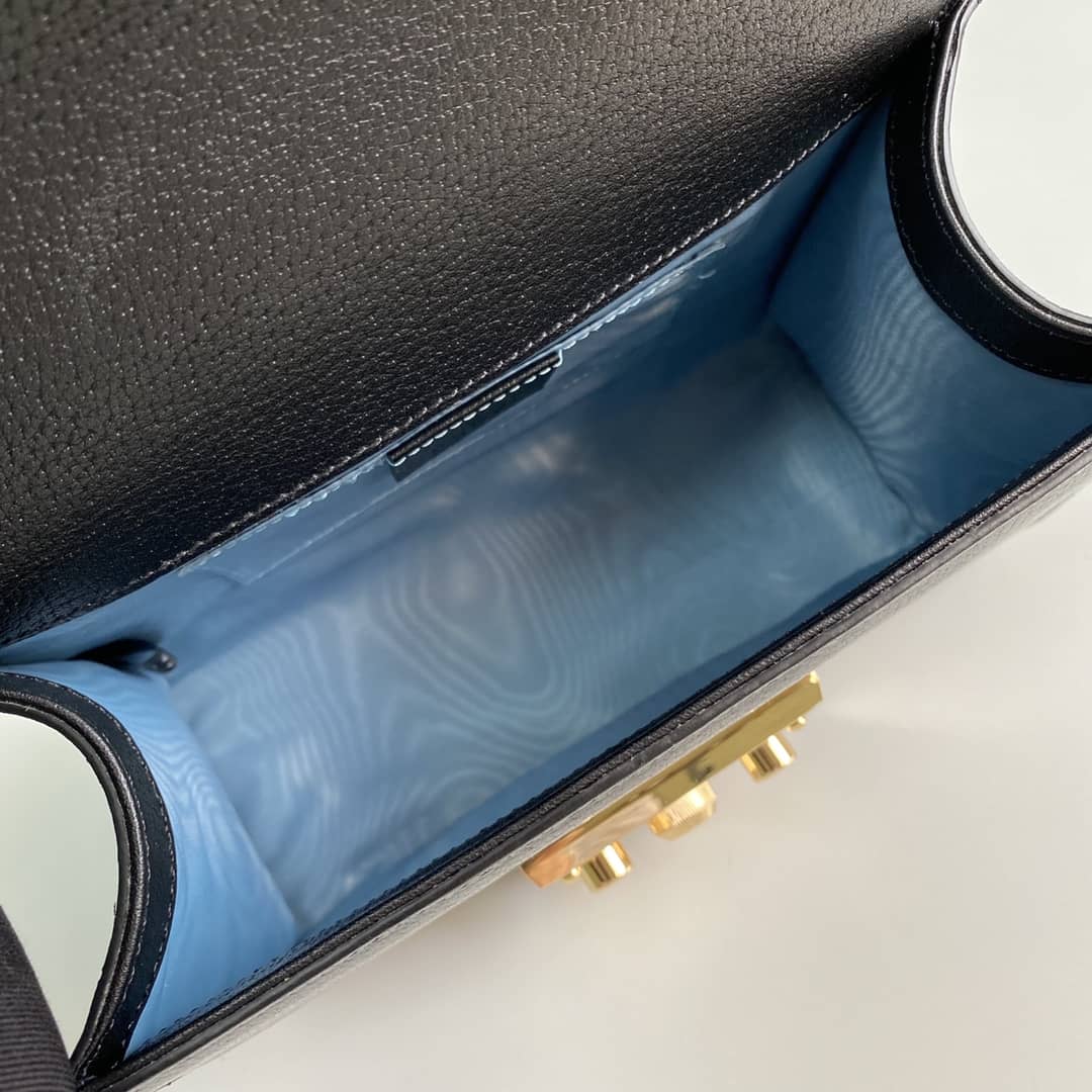 Gvc*1 Padlock Leather Shoulder Bag Replica 432182