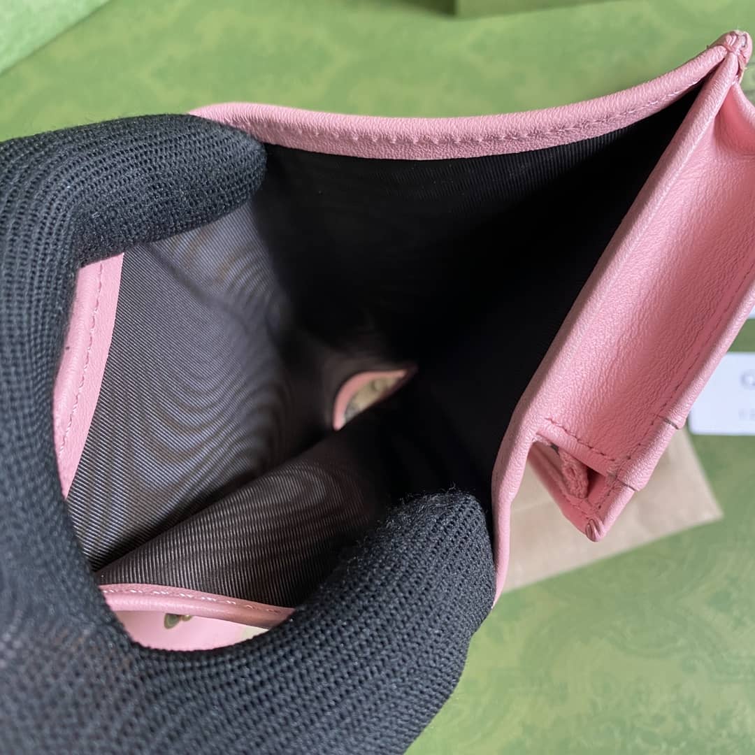 Gvc*1 Diana Leather Card Case Wallet Replica 658244