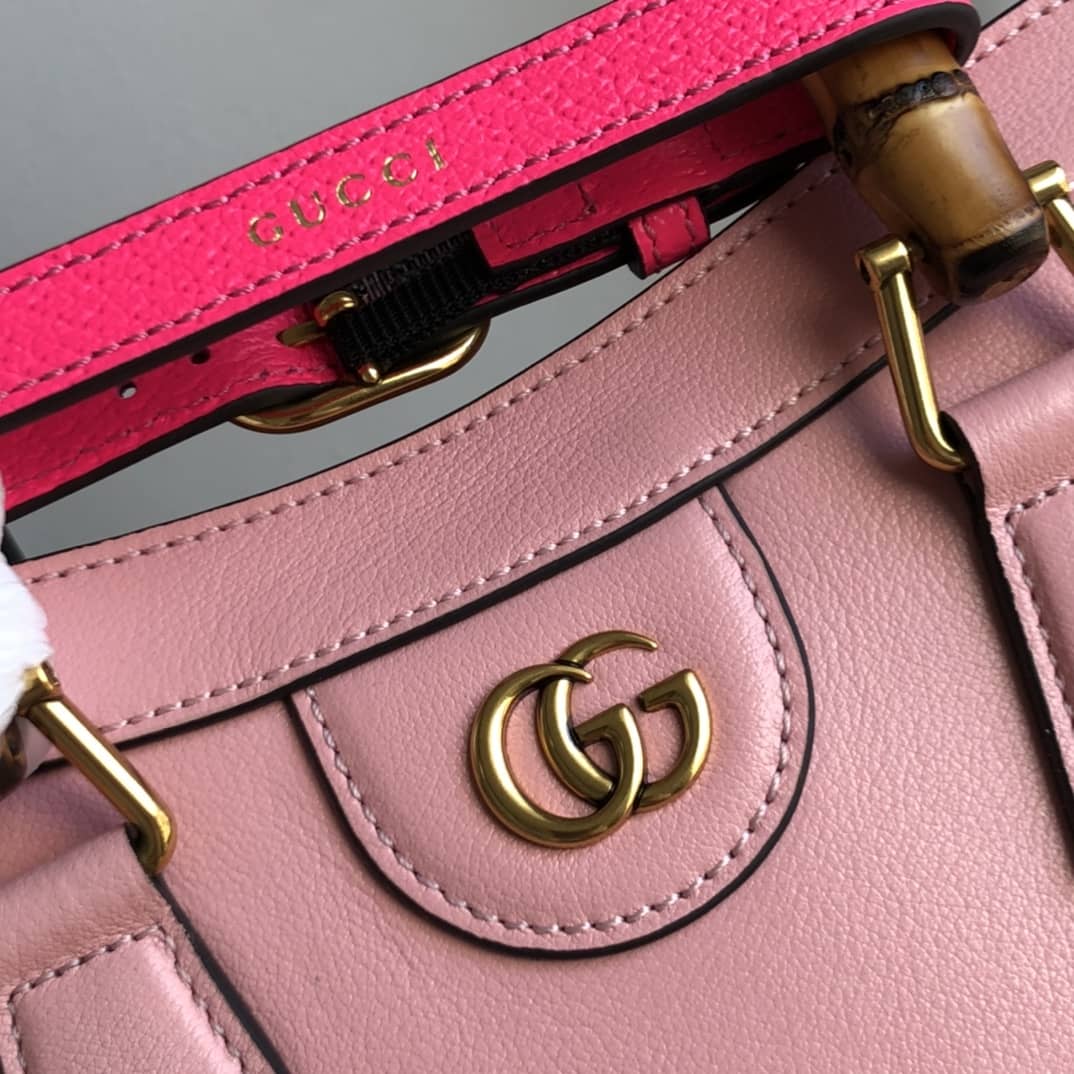 Gvc*1 Diana Small Tote Replica Pink 660195