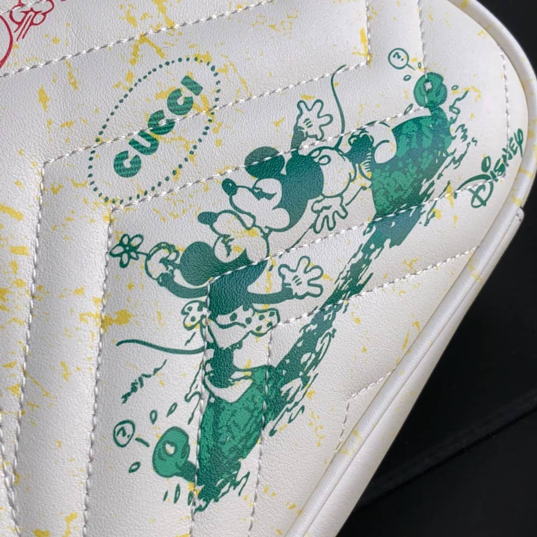 Gvc*1 GG Marmont Matelasse Shoulder Bag Replica White 443497