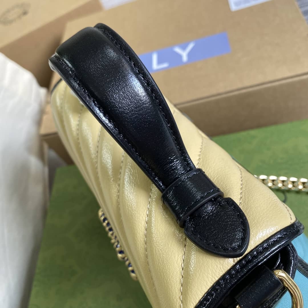 Gvc*1 Marmont GG Mini Top Handle Bag Replica 583571