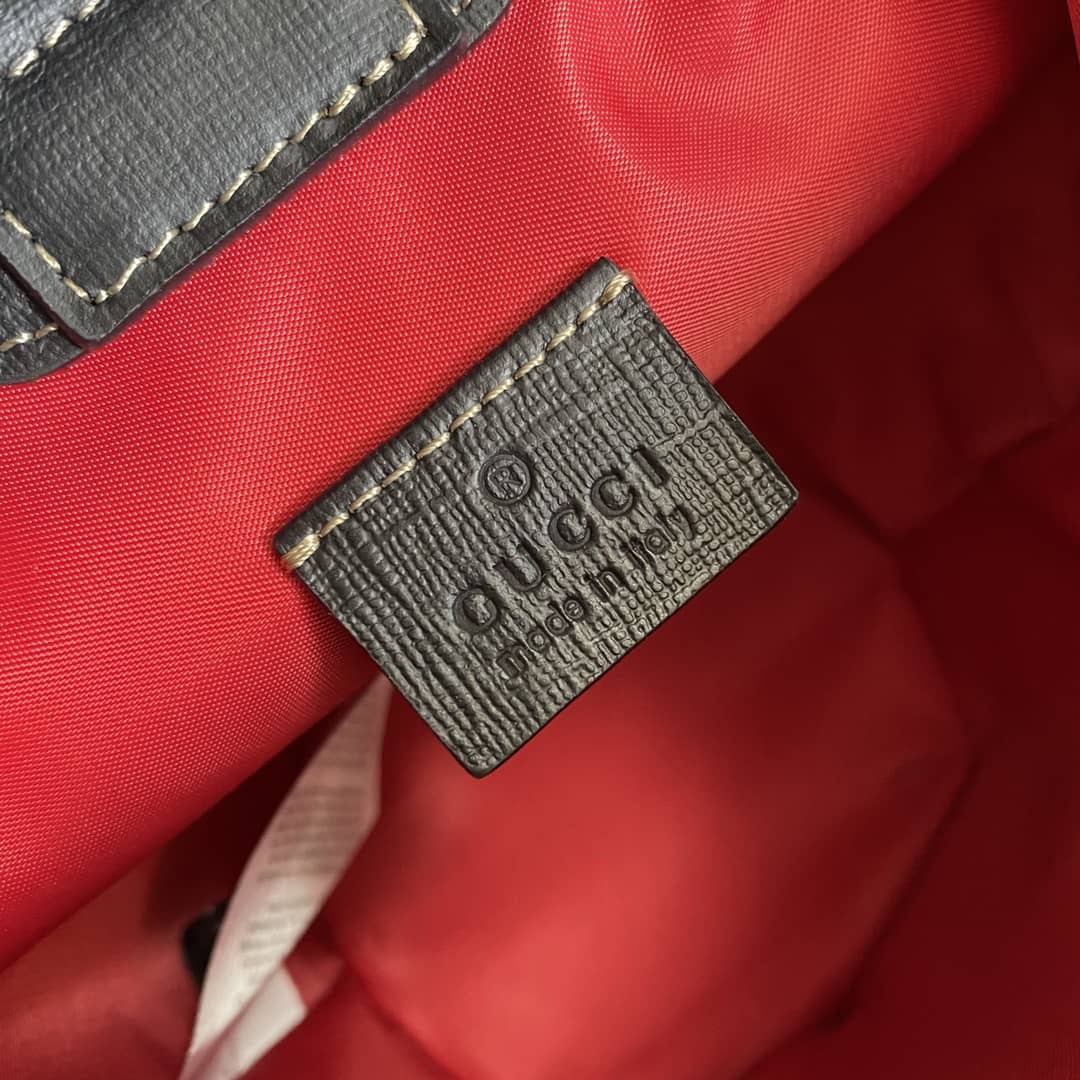 Gvc*1 GG Children Ladybug Svp*me Canvas Bucket Bag Replica 666277