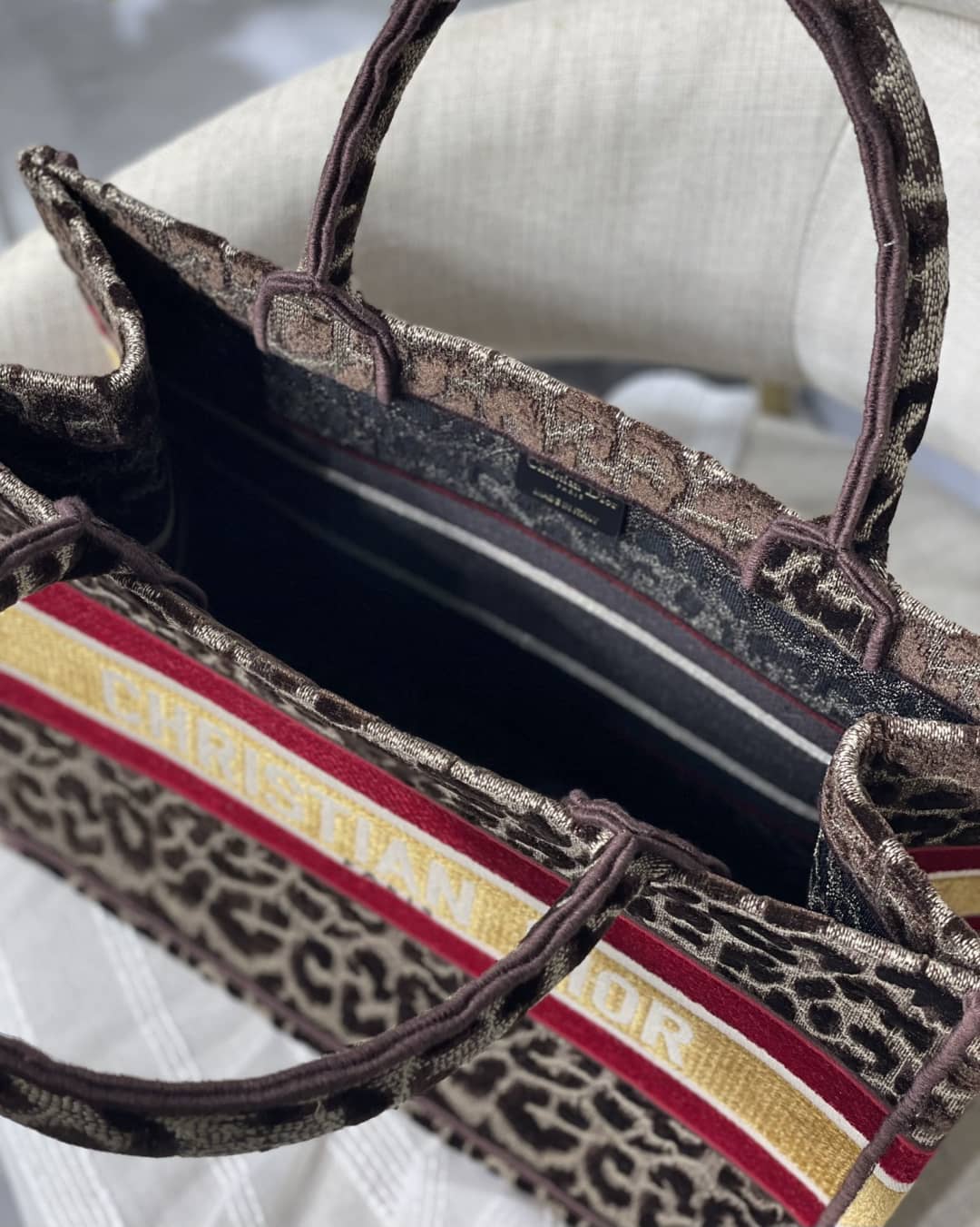 Chr1st1an D10r CD Book Embroidery Replica Tote