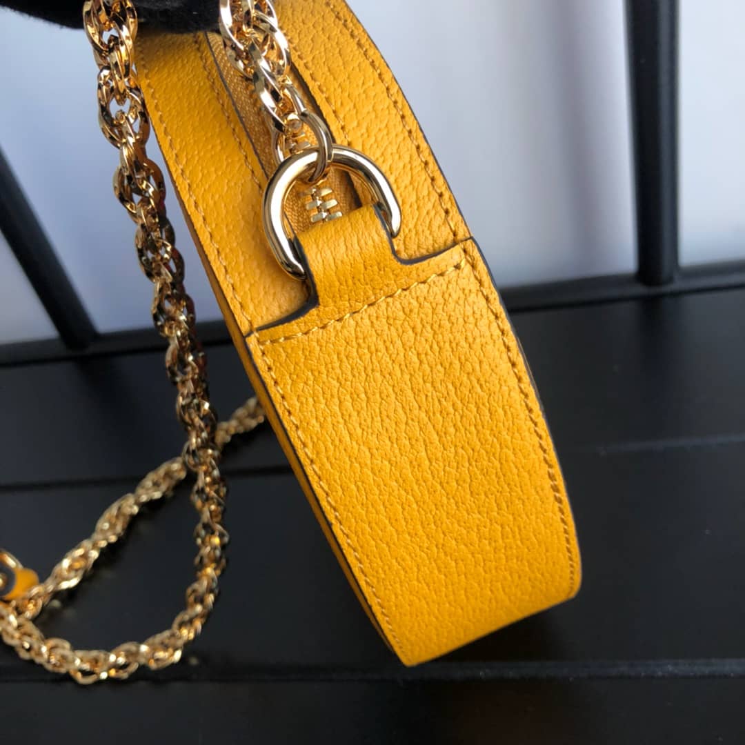 Gvc*1 Ophidia GG Flora Mini Replica Backpack Yellow 598661