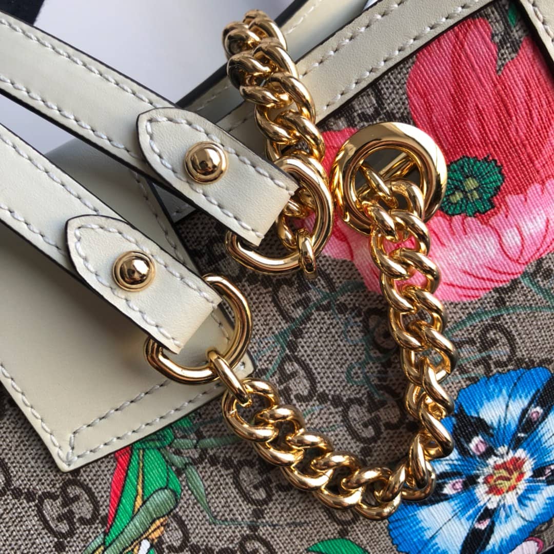 Gvc*1 Padlock Small GG Svp*me Canvas Shoulder Bag Replica Colorful 498156