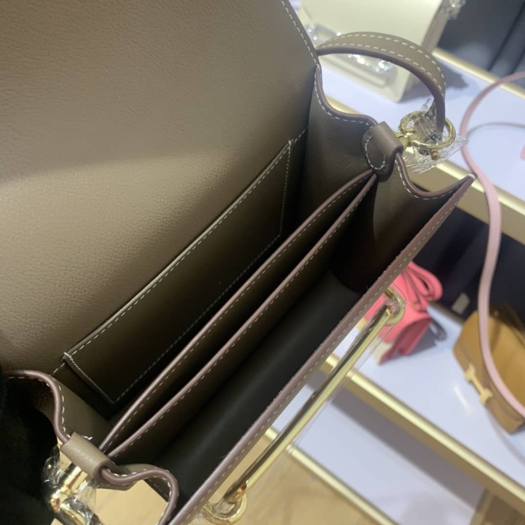 H**me5 Roulis Mini Sac Evercolor Calfskin Leather Crossbody Bag