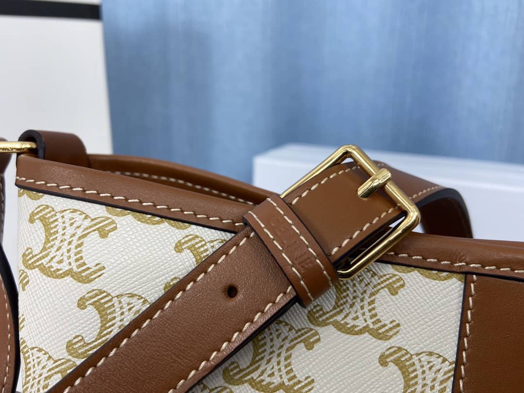 Ce1i*e Triomphe Bag Dupe Canvas Replica Bucket Bag