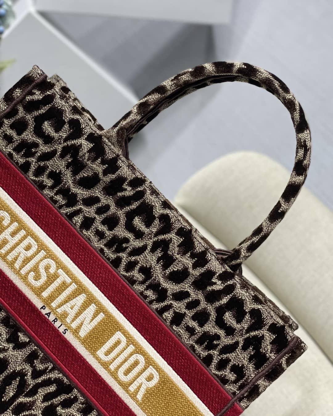 Chr1st1an D10r CD Book Embroidery Replica Tote