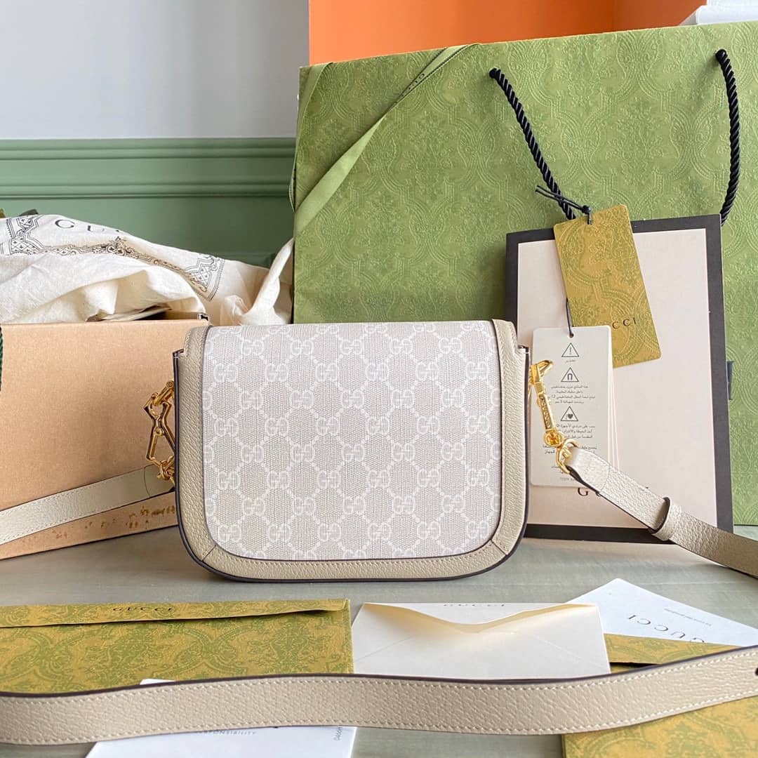 Gvc*1 Horsebit 1955 Mini Shoulder Bag White 658574 Replica