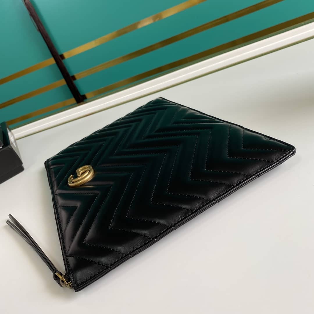 Gvc*1 GG Marmont Leather Clutch Replica 476440