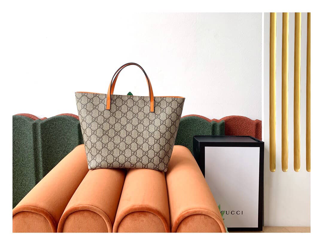 Gvc*1 Children GG Tote With Pineapple Bag Replica Yellow 580840