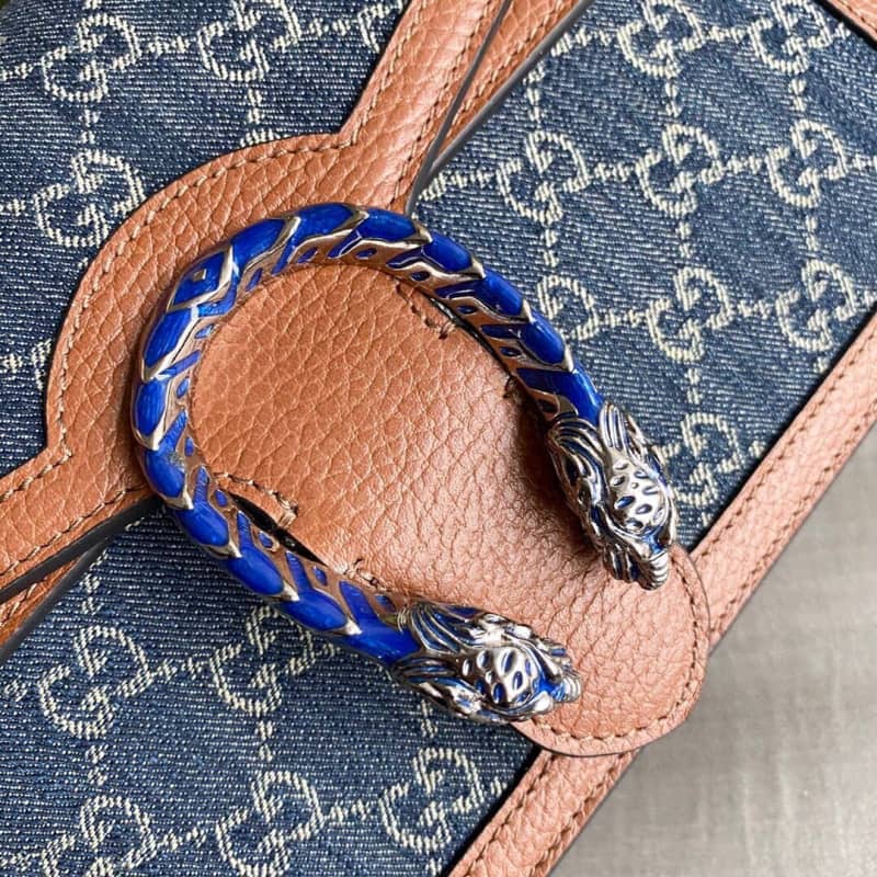 Gvc*1 Dionysus Dupe  GG Svp*me Dionysus Chain Shoulder Bag Replica Blue 400249