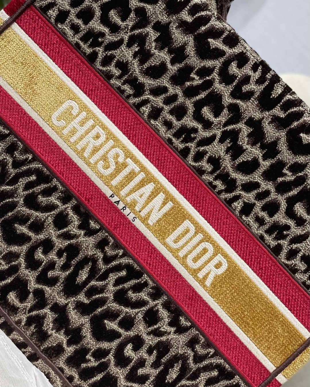 Chr1st1an D10r CD Book Embroidery Replica Tote