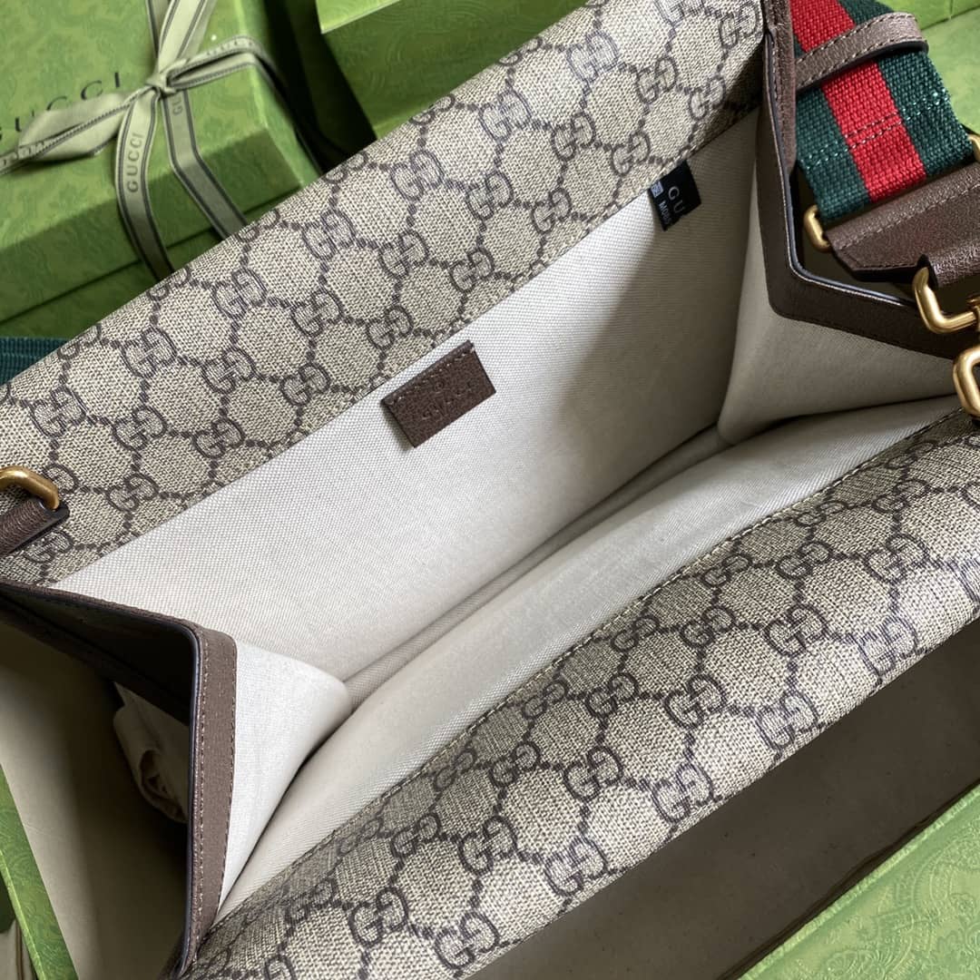 Gvc*1 Svp*me GG Cat Head Leather Messenger Bag Replica 495654