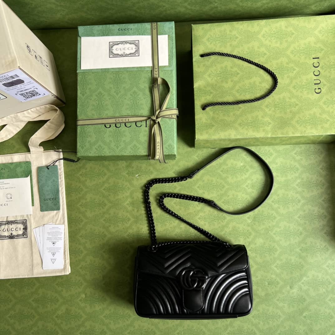 Gvc*1 GG Marmont Small Matelassé Leather 443497 Replica Crossbody Bag