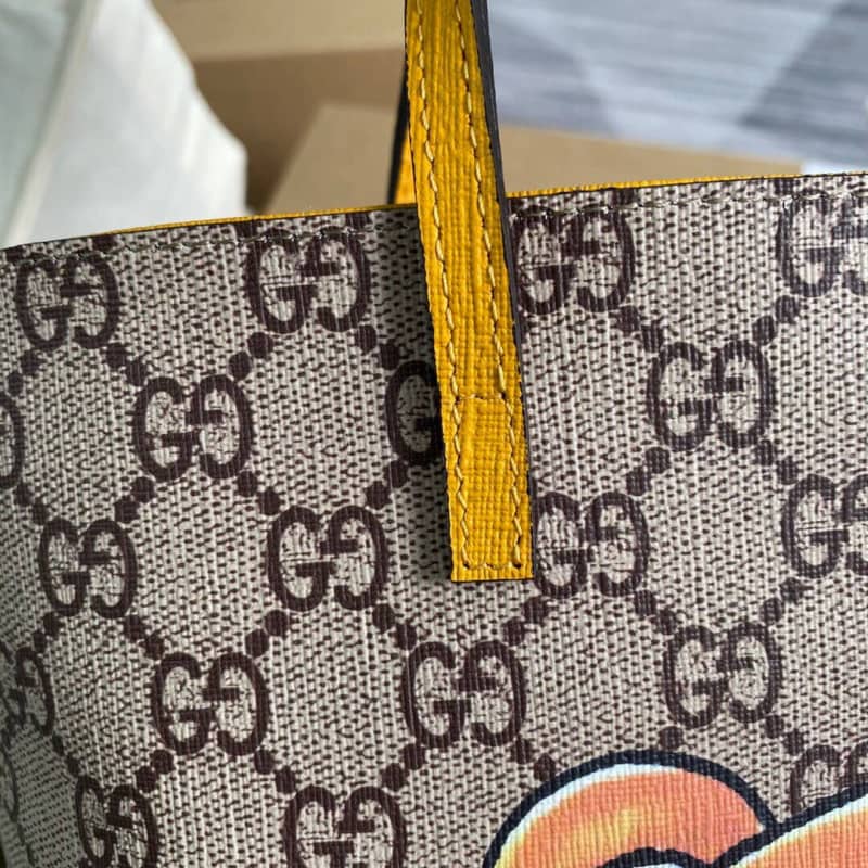 Gvc*1 Children GG Svp*me Canvas Replica Tote Brown 410812