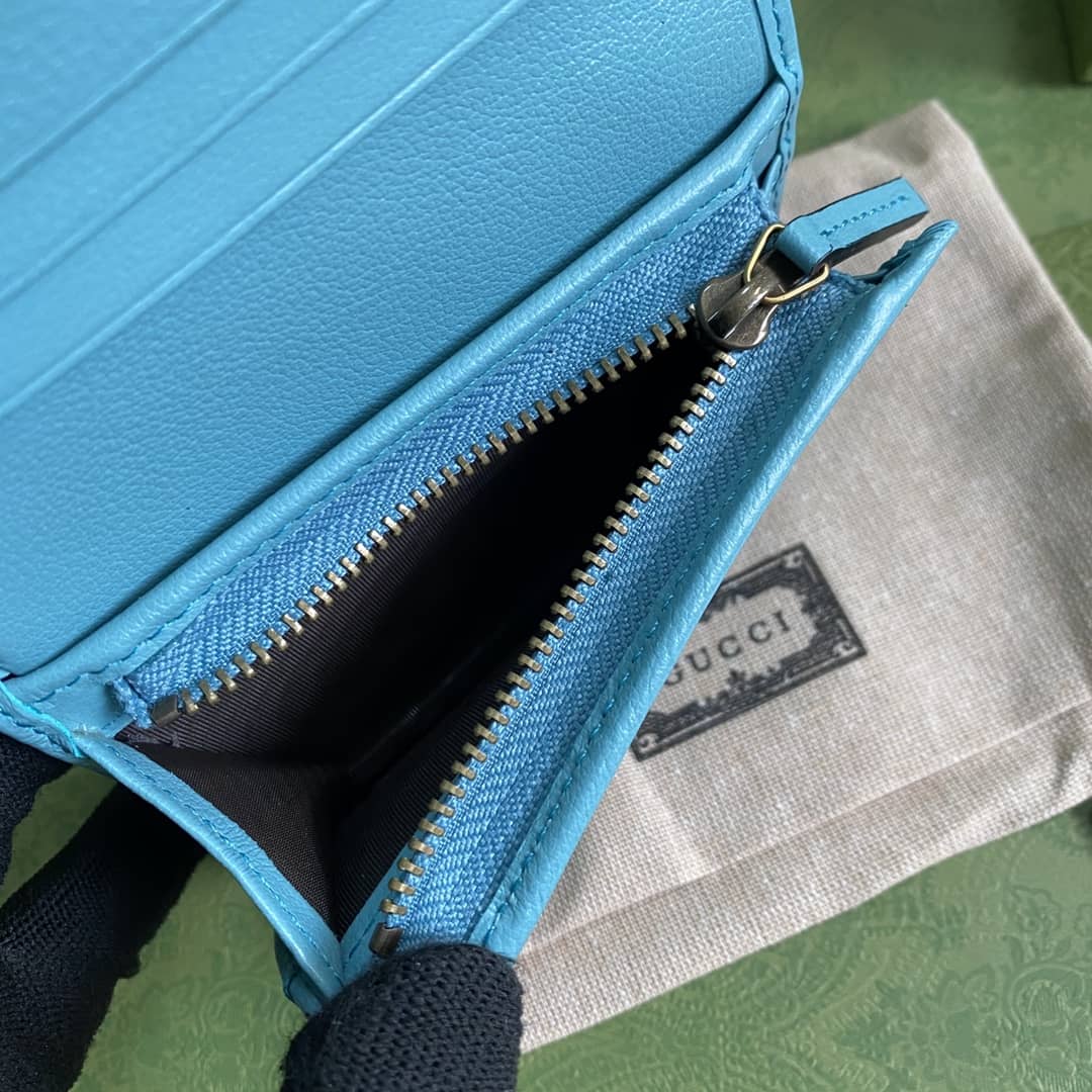 Gvc*1 Diana Leather Card Case Wallet Replica 658244