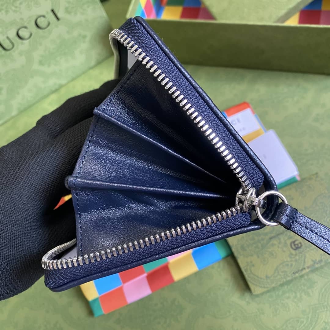 Gvc*1 GG Marmont Large Zip Around Wallet Replica 443123