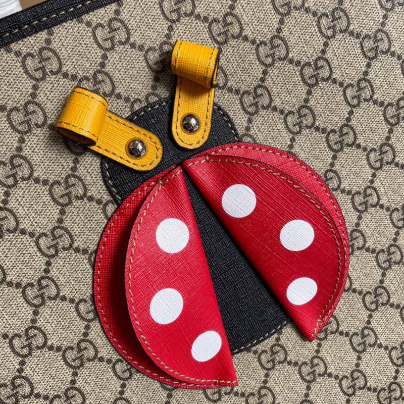 Gvc*1 Children Ladybug GG Svp*me Canvas Tote Replica 664083